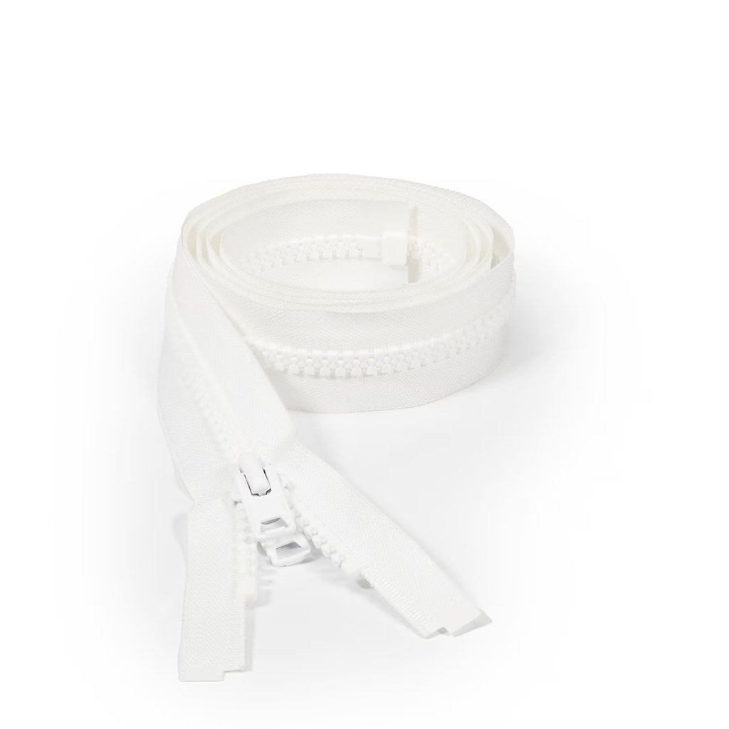 YKK® VISLON®  #10 Blanco de 1.52 mts de largo