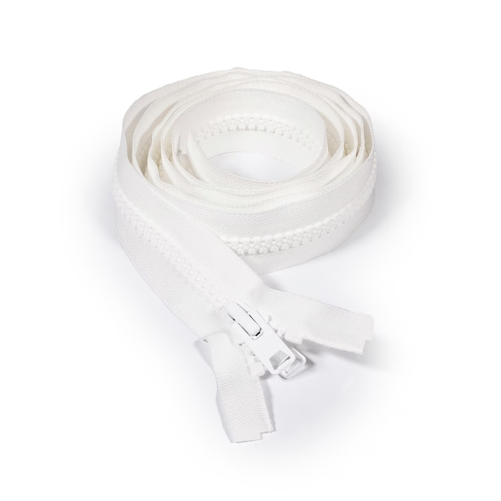 YKK® VISLON®  #10 Blanco de 1.82 mts de largo